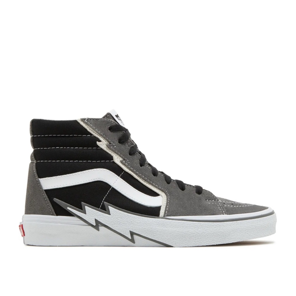 Vans Black and Gray High-Top Sneakers